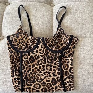 Missguided Leopard Print Camisole Top
